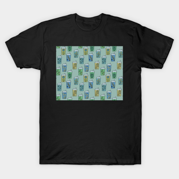 Reusable coffee cups T-Shirt by kostolom3000